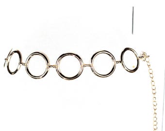 Gold Metal Heart Chain Link Lightweight Skinny Belly Chain  display picture 2