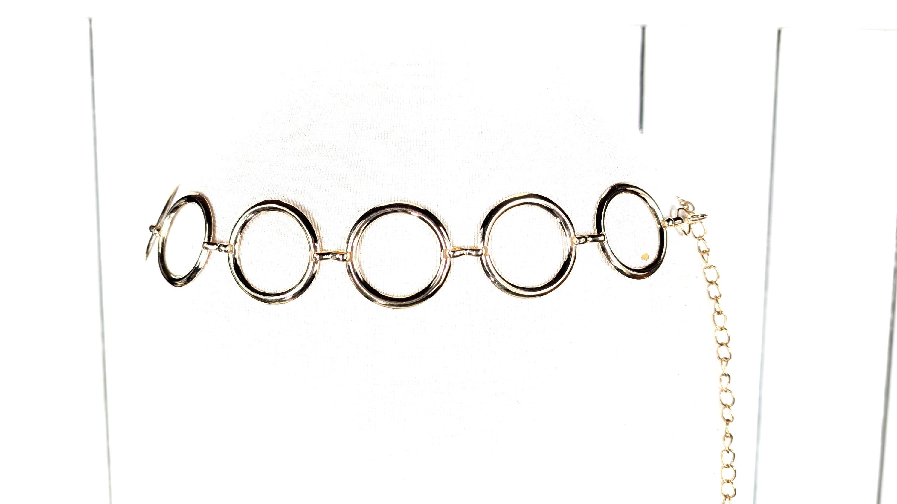 Lightweight gold metal round link belly chain belt Lightweight Gold Metal Round Link Belly Chain Belt - Etsy main image 3