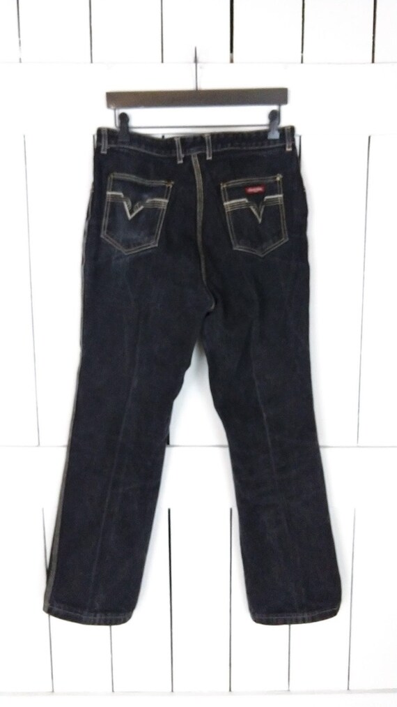 Vintage Chardon Paris black denim jeans/high wais… - image 5