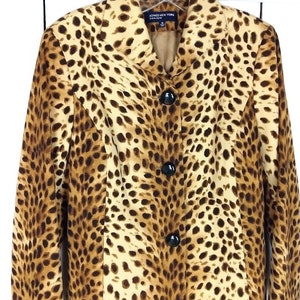 Vintage leopard Jones New York blazer jacket