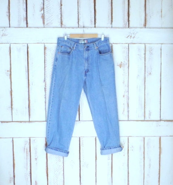 Vintage 550 zipper fly denim jeans/high waisted r… - image 1