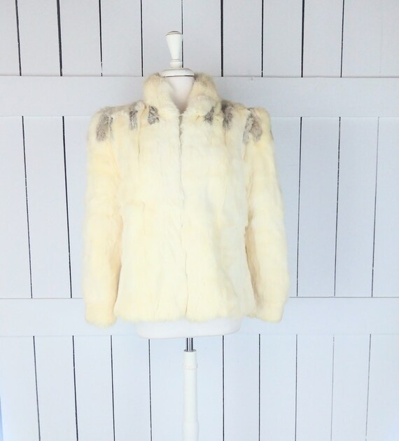 Vintage Sergio Valente rabbit fur jacket