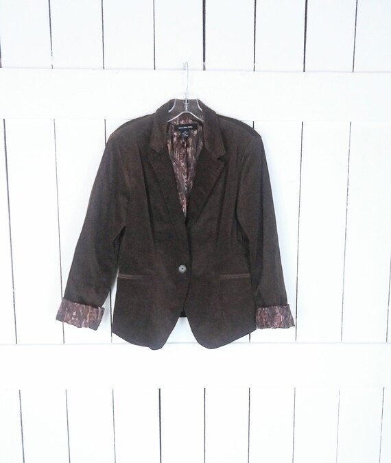 Vintage Brown Corduroy Blazer jacket/Calvin Klein Jeans blazer/large