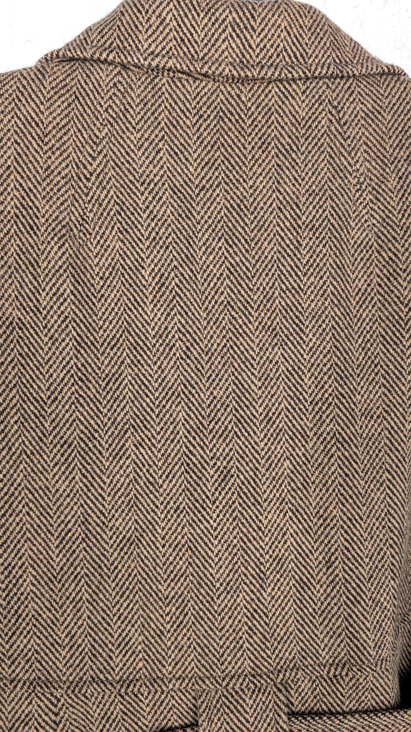 marka トレンチコート ヘリンボーン ブラウン