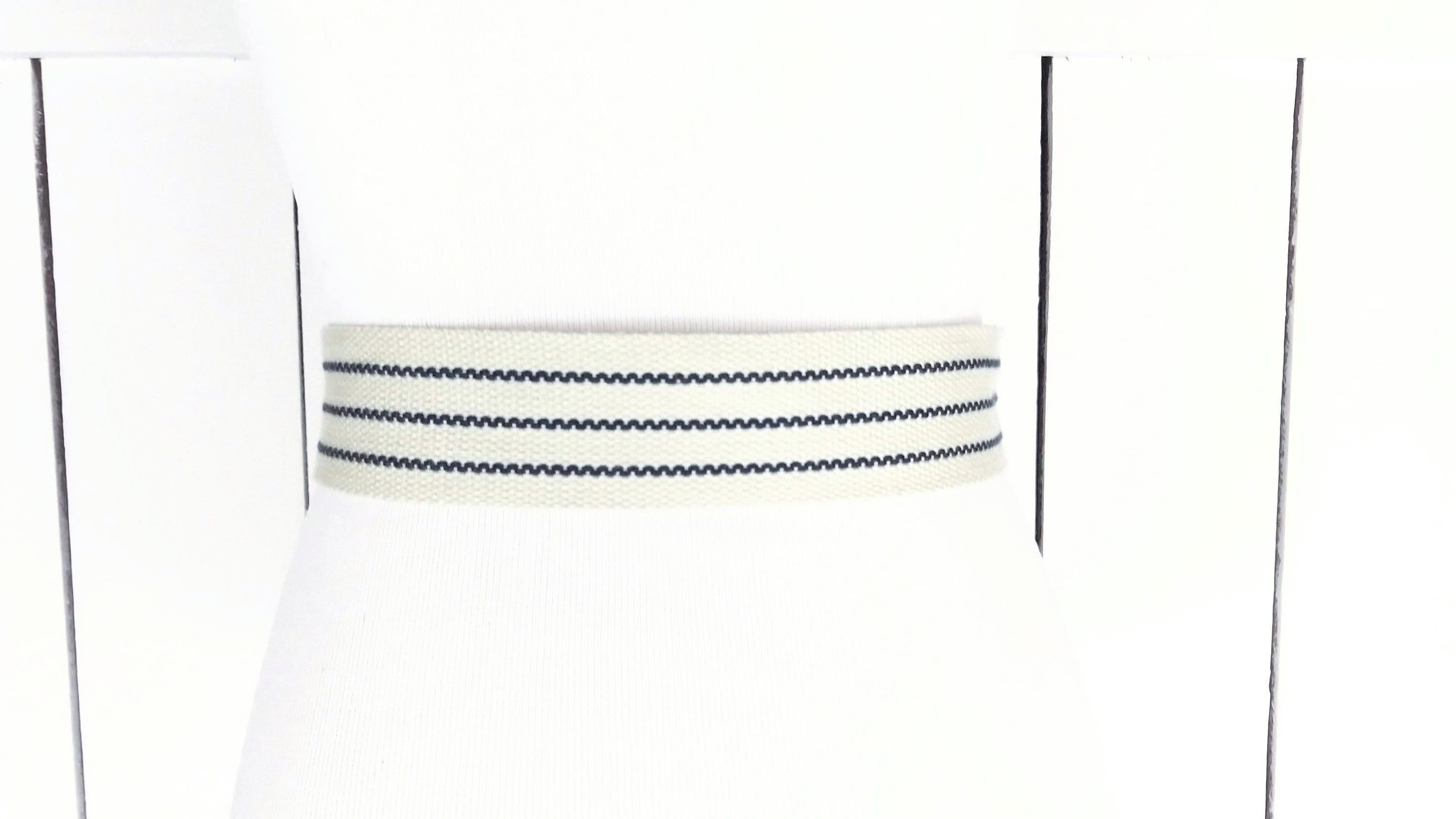 Vintage 90s wide striped woven cloth chord sash belt/wide striped ribbon trim Vintage 90s Wide Striped Woven Cloth Chord Sash Belt - Etsy main image 4