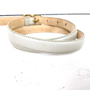 Vintage Liz Claiborne skinny leather belt image 3