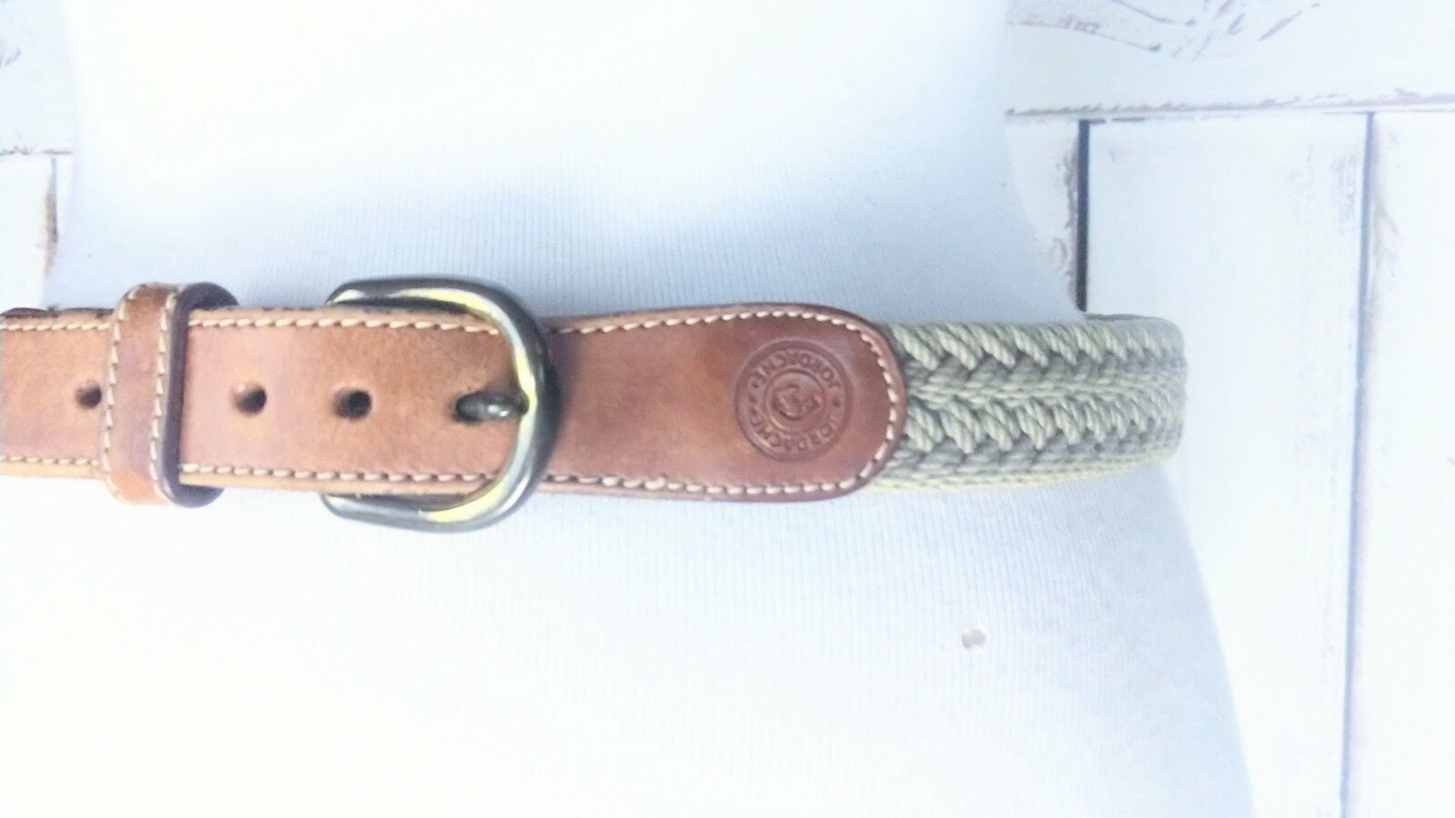 VTG JORDACHE leather belt✨ Vintage Jordache Brown Leather Belt Size 36 - Etsy main image 3
