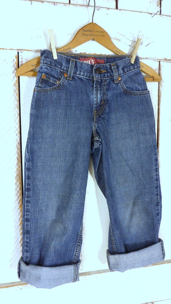 Kids/childrens 550 Levis relaxed fit blue denim j… - image 3