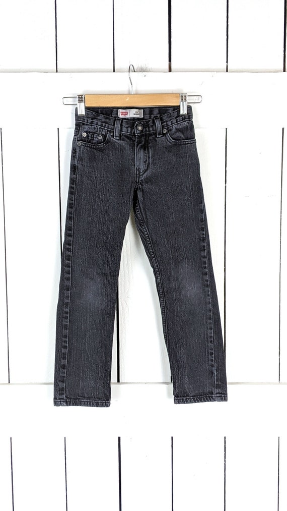 Kids black faded Levis Strauss 511 skinny denim je