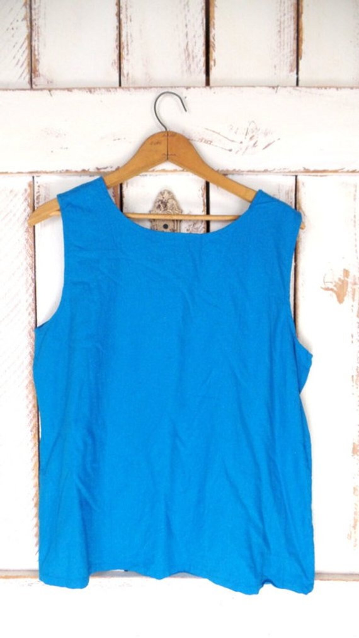 90s Vintage Light Blue Silk Shell Tank/embroidered Tank | Etsy