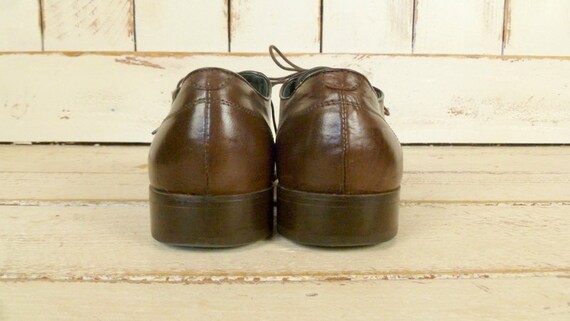 Buy Mens Bark Brown Leather Crocodile Embossed Stacy Adams  display picture 1