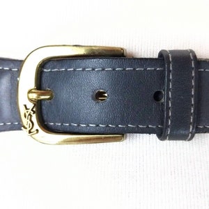 Yves Saint Laurent ヴィンテージ レザー ベルト レディース SAINT LAURENT サンローラン ベルト YSL BELT 2.0 ナロー 554465