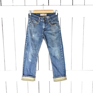 Kinder gerades Bein Levis 514 verblichene blaue denim Jeans