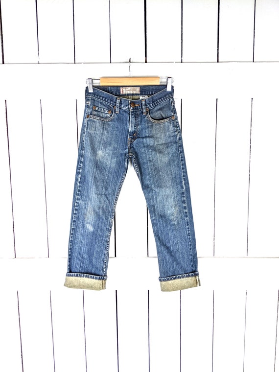 Kids straight leg Levis 514 faded blue denim jeans