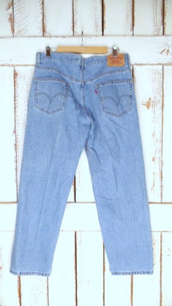 Vintage 550 zipper fly denim jeans/high waisted r… - image 5