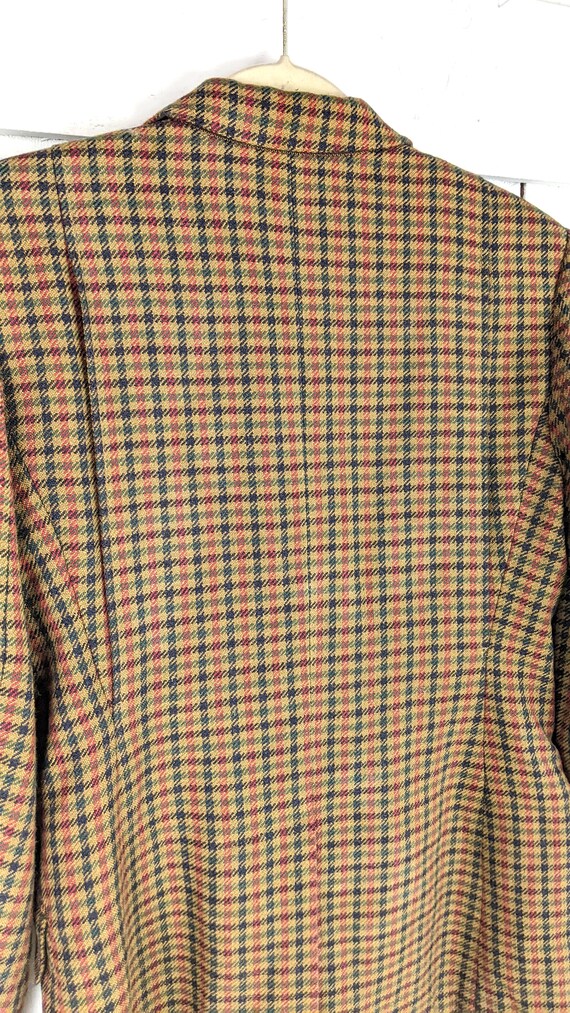 Vintage Limited America wool tartan plaid blazer … - image 5