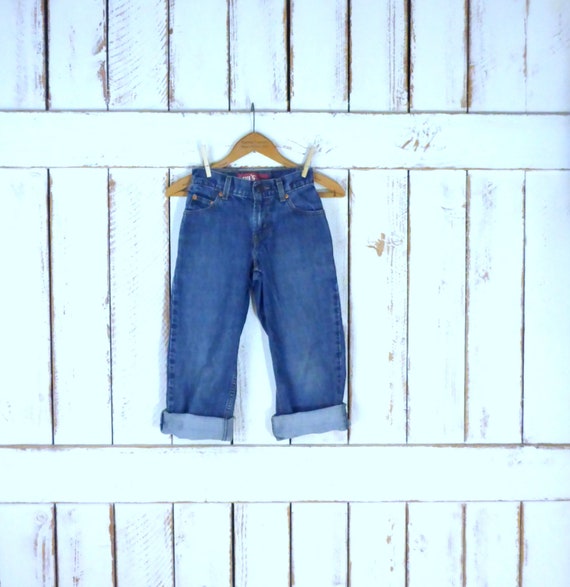 Kids/childrens 550 Levis relaxed fit blue denim j… - image 8