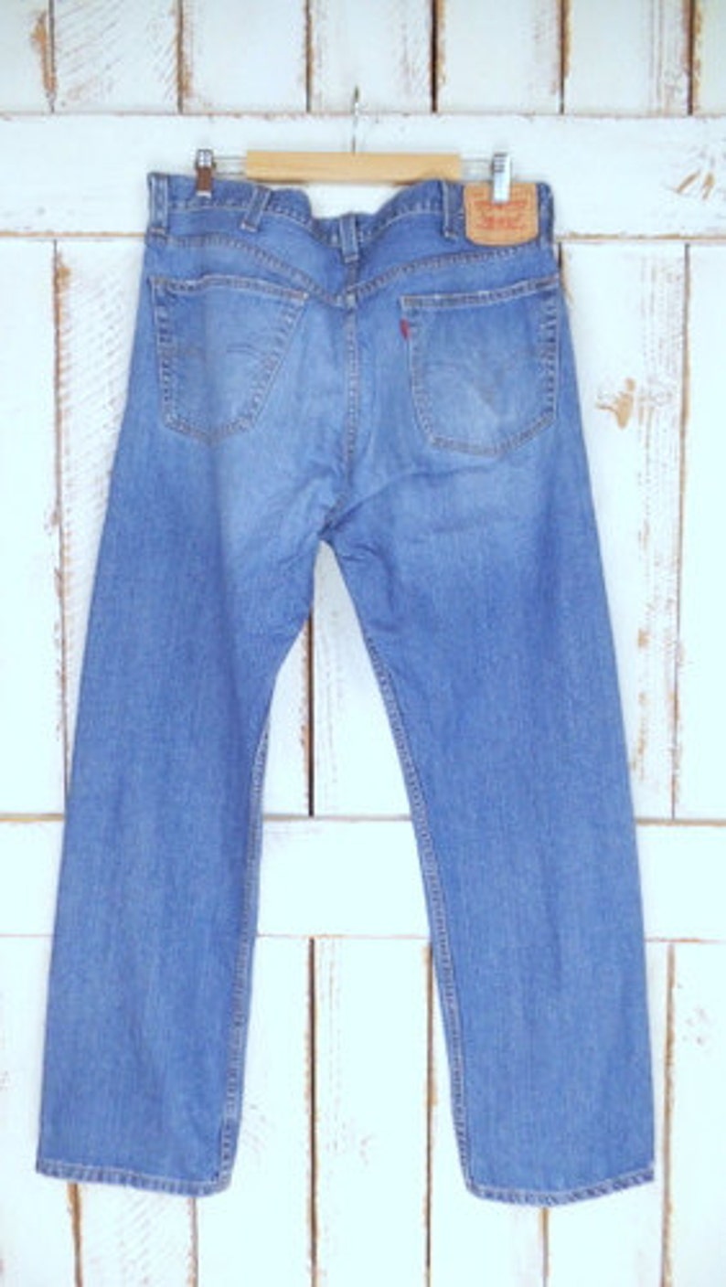 Vintage 505 Zipper Fly Denim Jeans/regular Fit Blue - Etsy