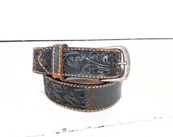 Silverado leather Vintage European belt. Silverado ~ Vintage ~ Men main image 2