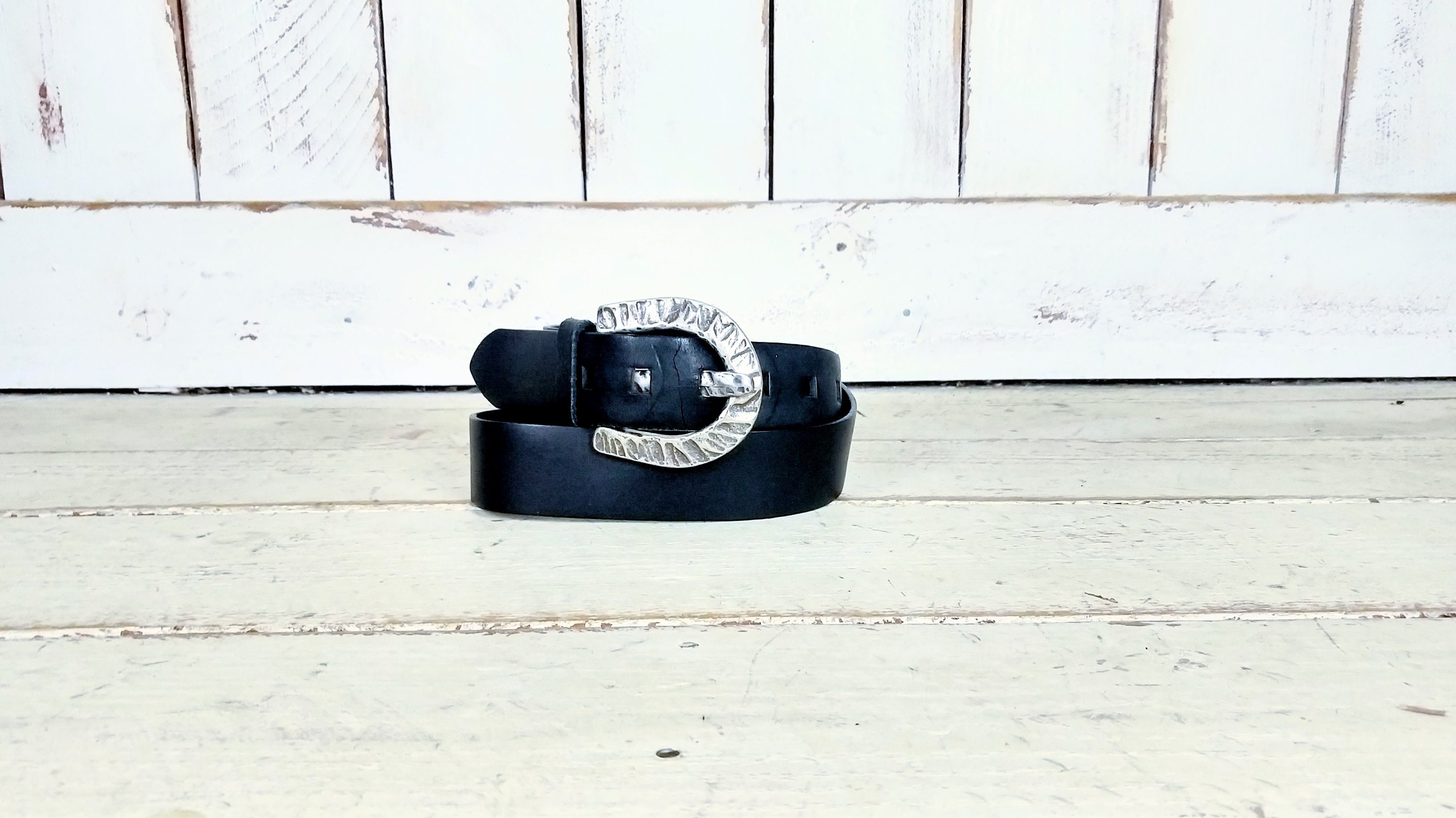 Black and silver horseshoe belt Kamberley Kids Rhinestone Horseshoe Belt- Western Belts main image 3