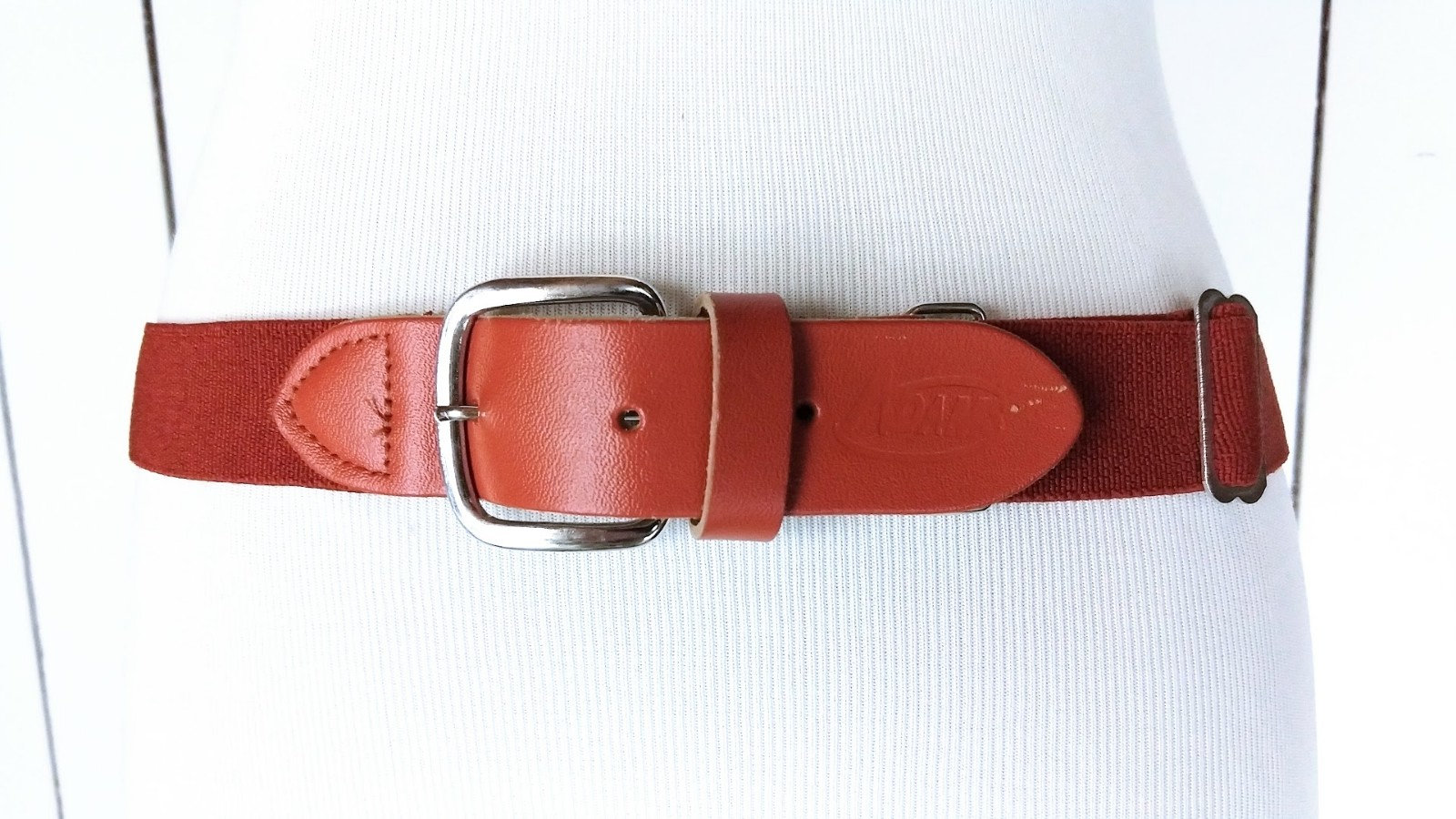 Vintage Adams Stretchy Elastic Chord Leather Belt - Etsy display picture 1