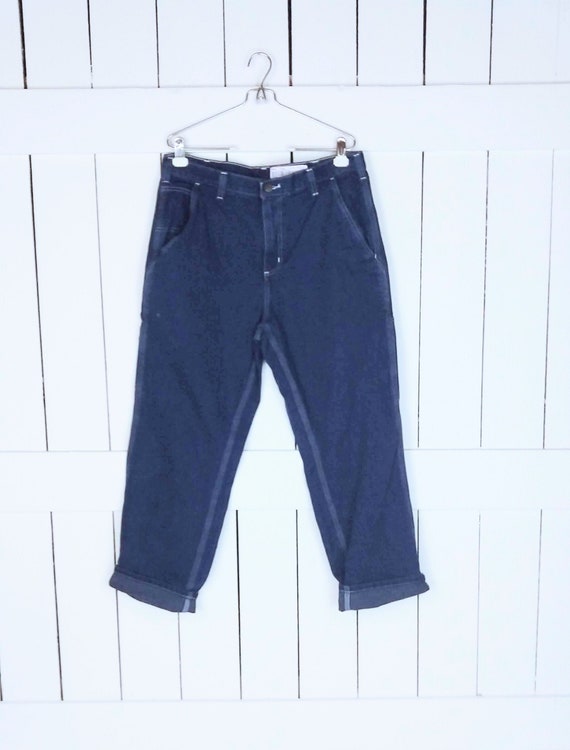 Vintage Carhartt blue denim carpenter cargo jeans/