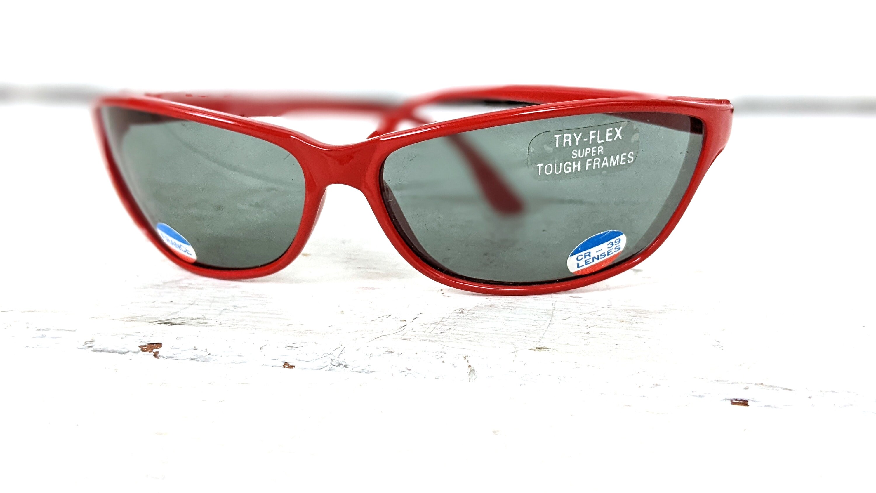 Vintage Red Tinted Plastic Try Flex Super Tough Frames Light Weight  Sunglasses CR 39 Lenses France - Etsy