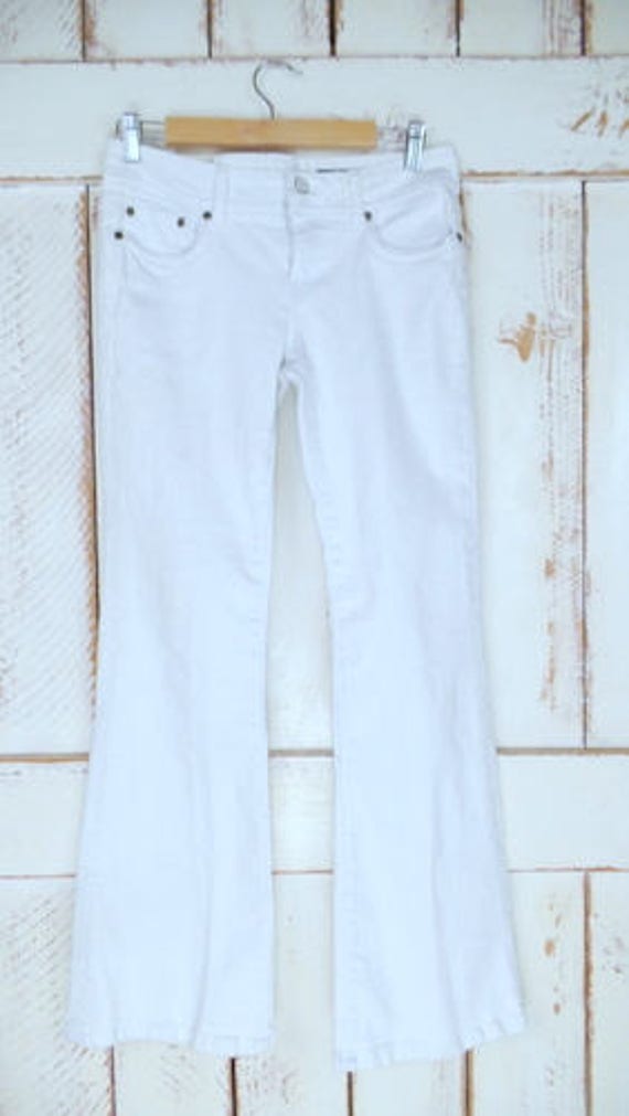 90s White Boot Cut/slight Flare Denim 