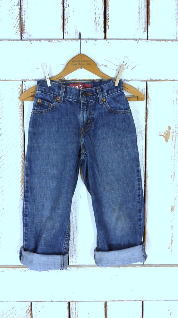 Kids/childrens 550 Levis relaxed fit blue denim j… - image 2