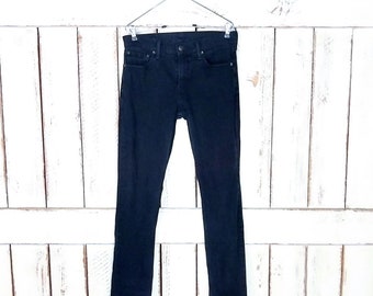 Vintage Levi's 511 Jeans 28x30 Distressed Blue Denim Red - Etsy