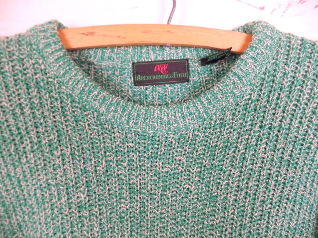 Crew Neck Slouchy Cable Sweater Abercrombie Abercrombie Fitch Mock