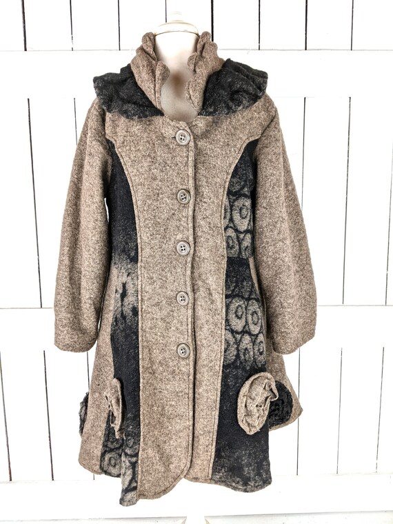 Felt winter coat deals