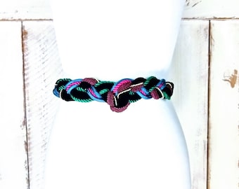 Vintage 80s Rope Belt 29-37 display picture 3