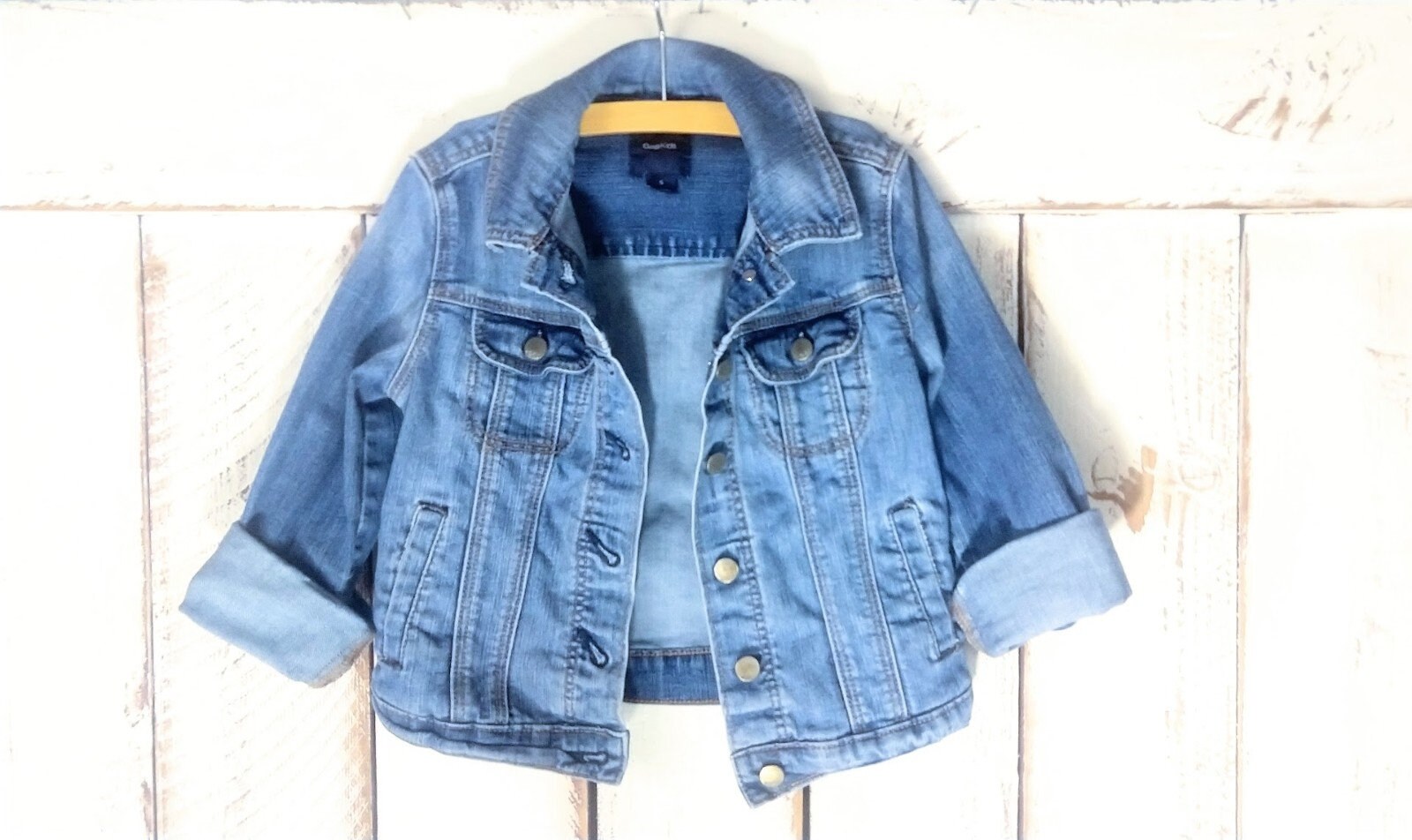 ジャケット・アウター 90s OLD GAP light ounce denim anorak JKT Very Goods | Vintage Gap Denim Anorak // Jean Jacket by