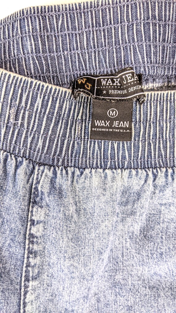 Wax Jeans light acid cotton stretch waist joggers den… Gem