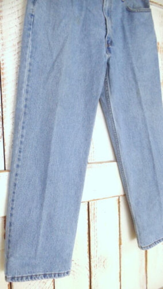 Vintage 550 zipper fly denim jeans/high waisted r… - image 3