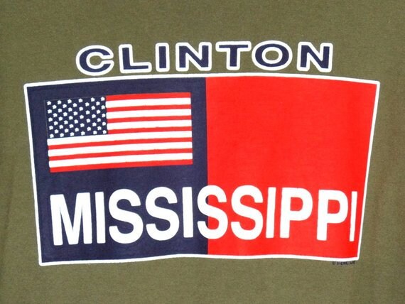 Army green Clinton Mississippi USA American flag … - image 2