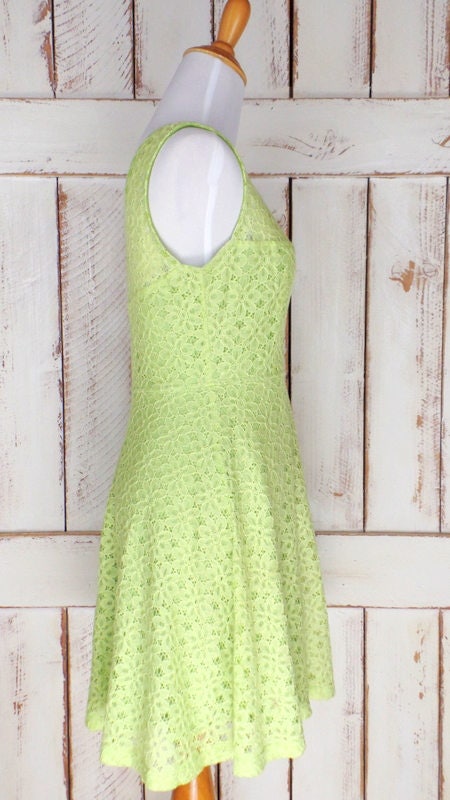 90s vintage light green stretch lace floral eyelet dress/sheer lace dress/short green sleeveless lace dress 90s vintage light green stretch lace floral eyelet dress/sheer lace dress/short green sleeveless lace dress