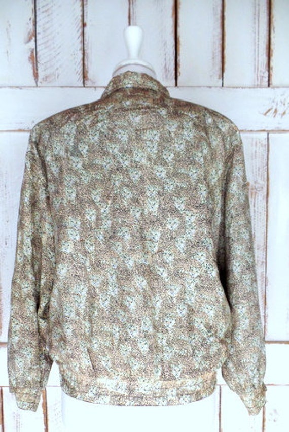 Vintage leopard face print silk windbreaker joggi… - image 4