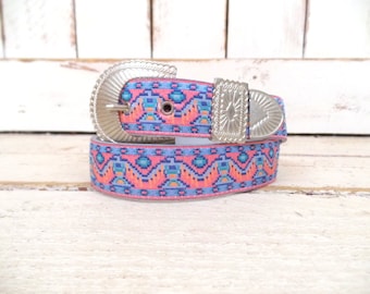 Woven Belt, Cinturón Artesanal Tejido,multicolored Leather  display picture 3