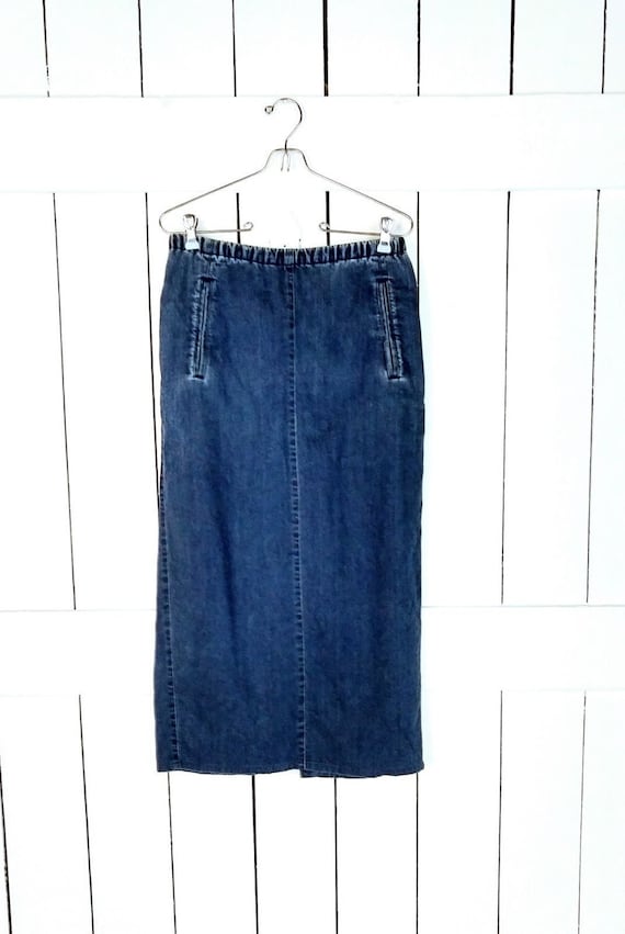 Vintage Liz Claiborne blue denim jean stretch wais