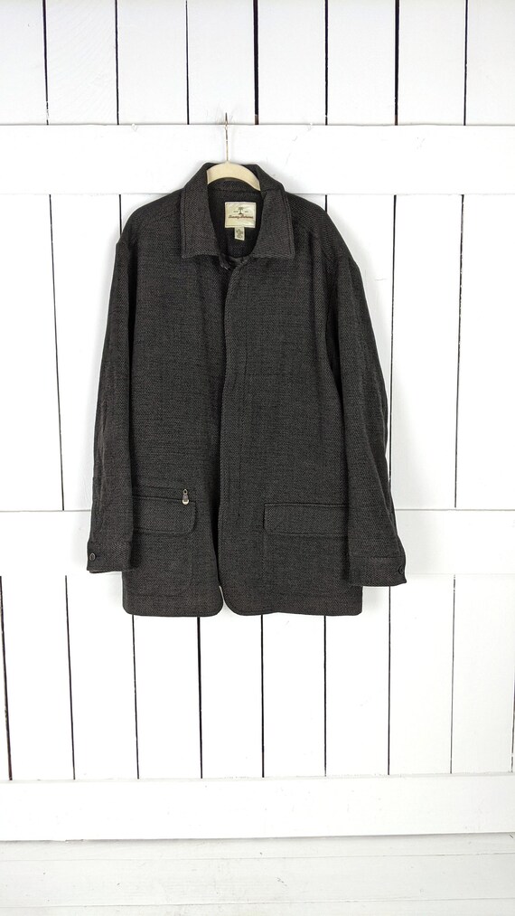 Tommy Bahama wool blend mens coat jacket xlarge