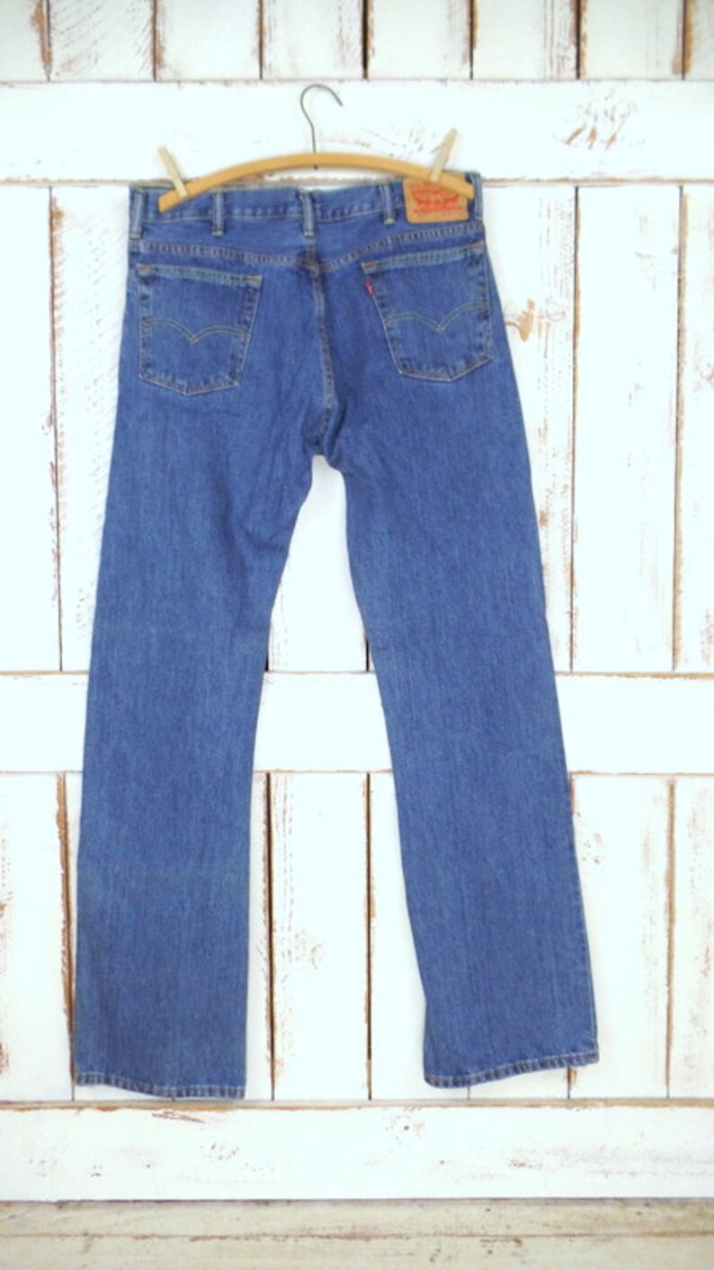 Vintage 517 blue Levis denim jeans/high waisted boot cut blue | Etsy