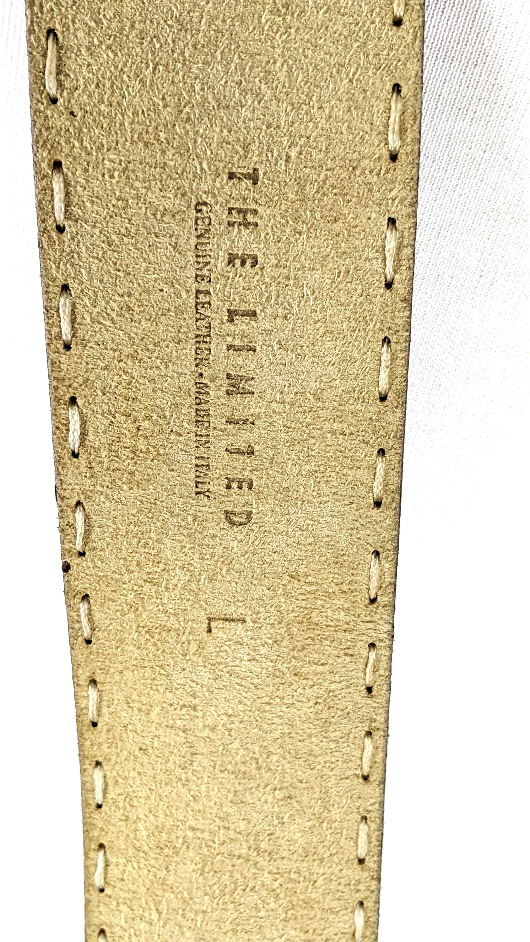 Vintage The Limited wide brown leather boho beaded belt Vintage Boho Bohemian Braided Brown Leather Belt With  main image 4