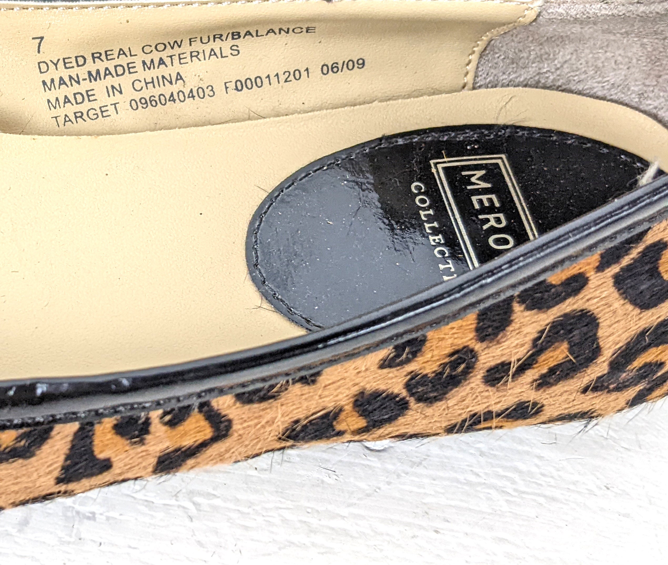 Merona outlet leopard flats