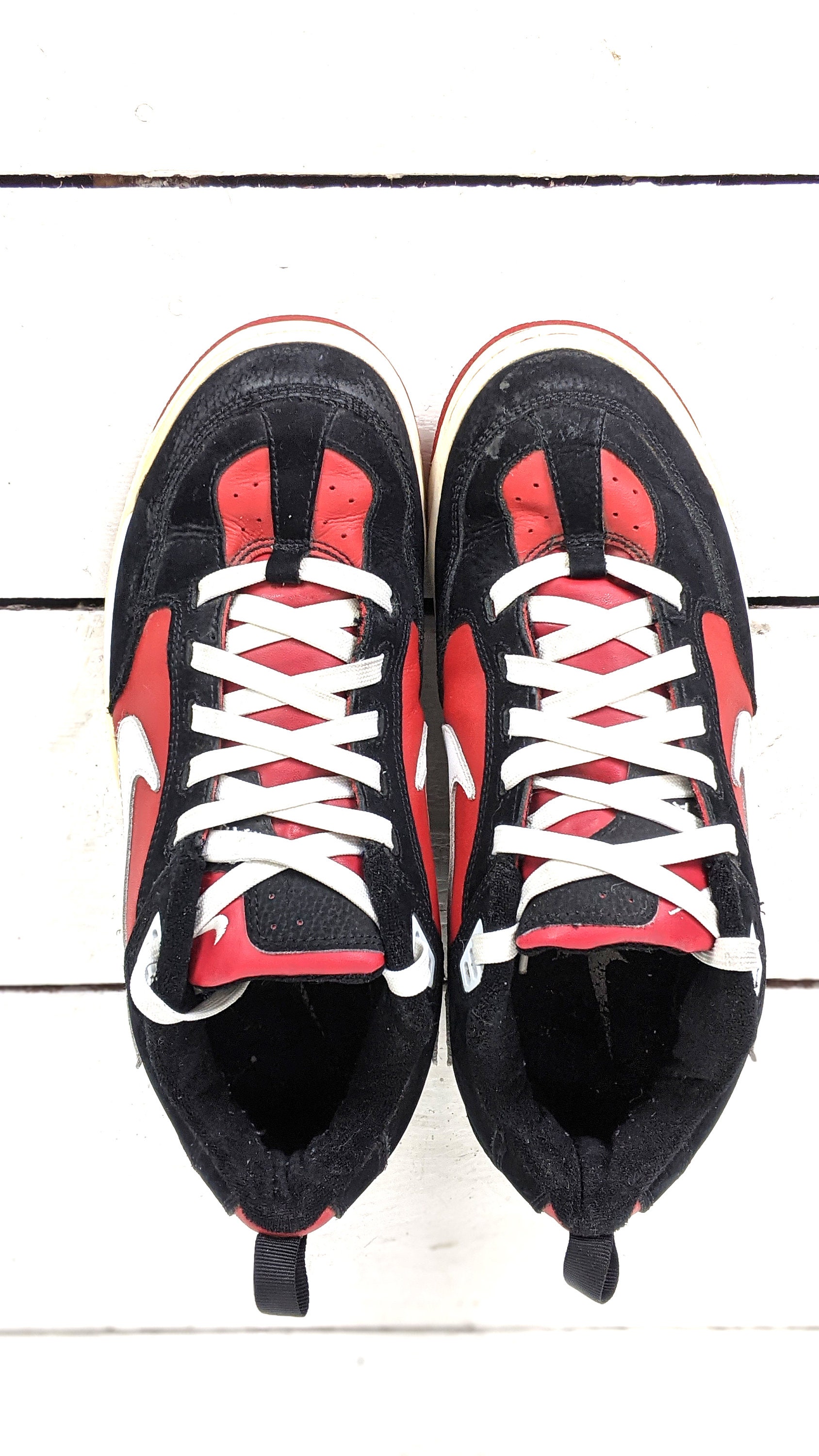 Zapatillas de tenis Nike Air rojas negras blancas vintage 9 - Etsy México