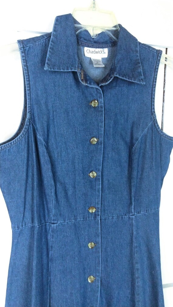 sleeveless chambray shirt dress Sleeveless Cotton Chambray Shirtdress