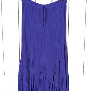 Vintage maxi-rok met gaasachtige zakdoekzoom