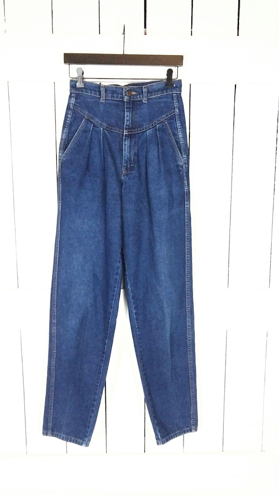 High waisted pleated jeans 2025