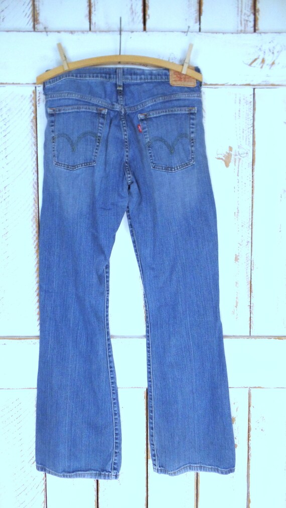 Vintage 515 boot cut blue Levis denim jeans/light… - image 5